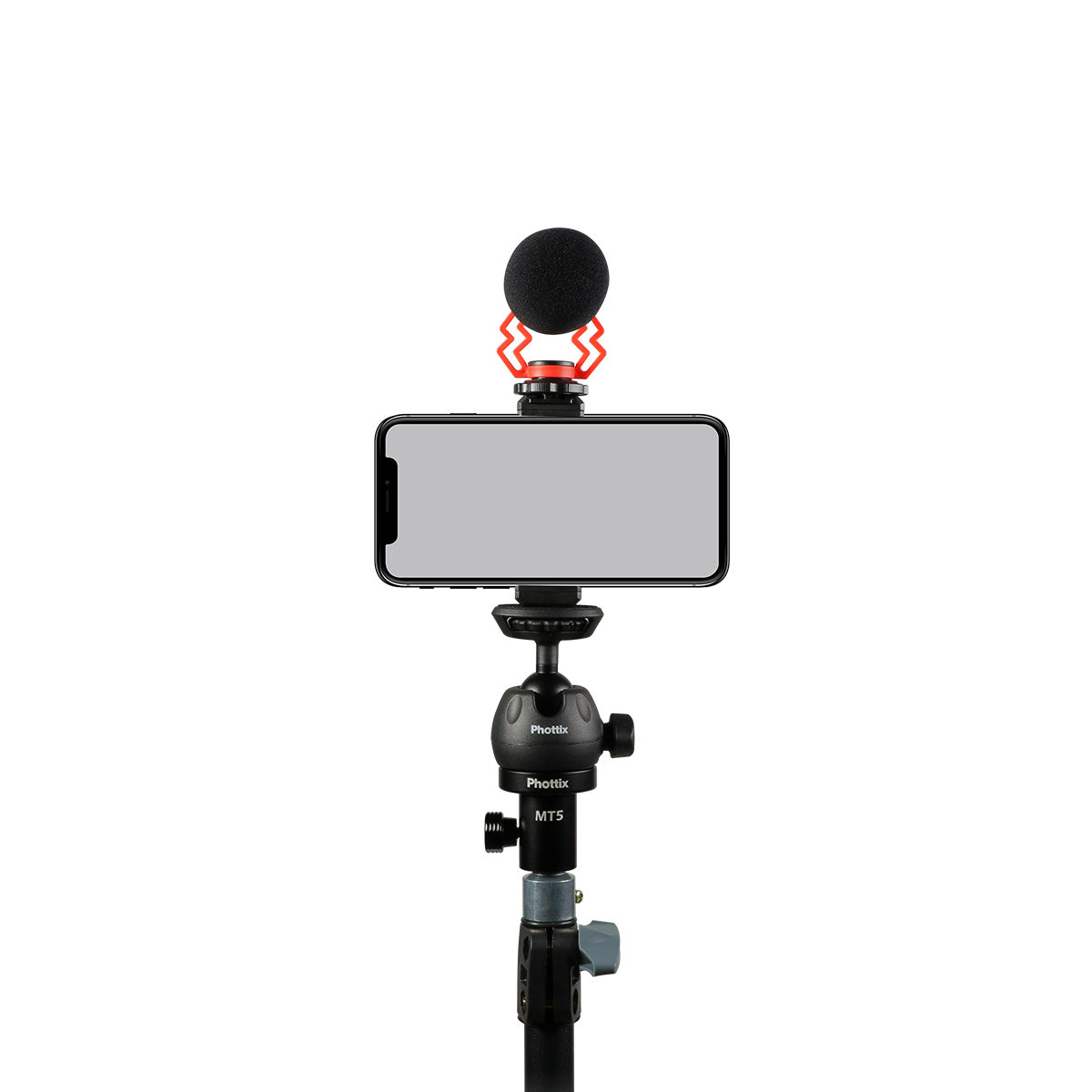 Phottix MT5 Light Stand Adapter Ball Head Kit