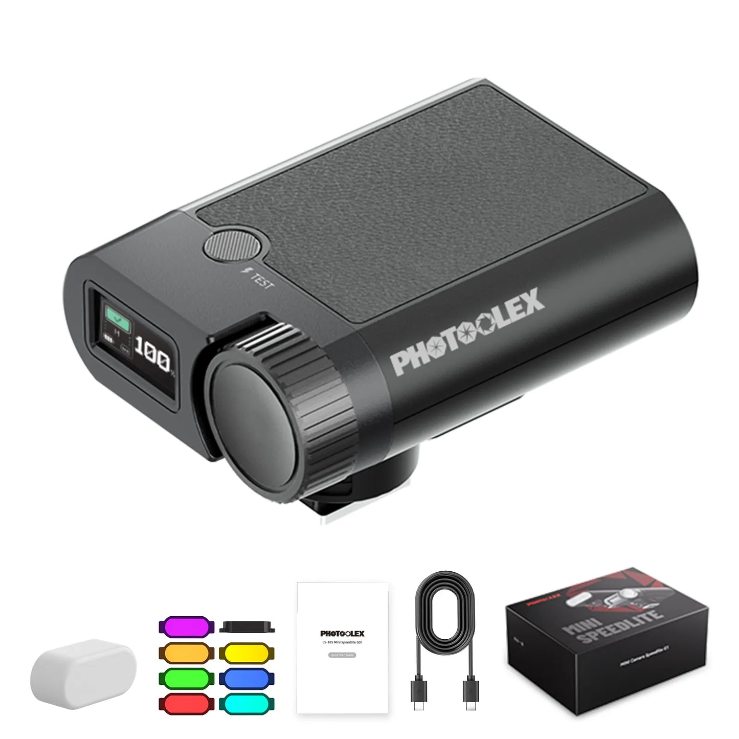 Photoolex Mini Speedlite G01 Hotshoe Flash