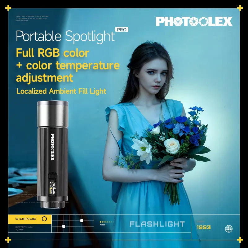 Photoolex ZOOM Light (12W RGB - Steel Magnetic Gobo)