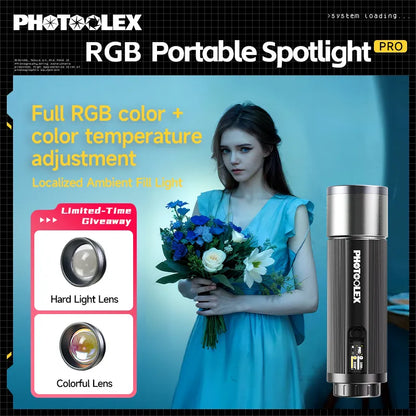 Photoolex ZOOM Light (12W RGB - Steel Magnetic Gobo)