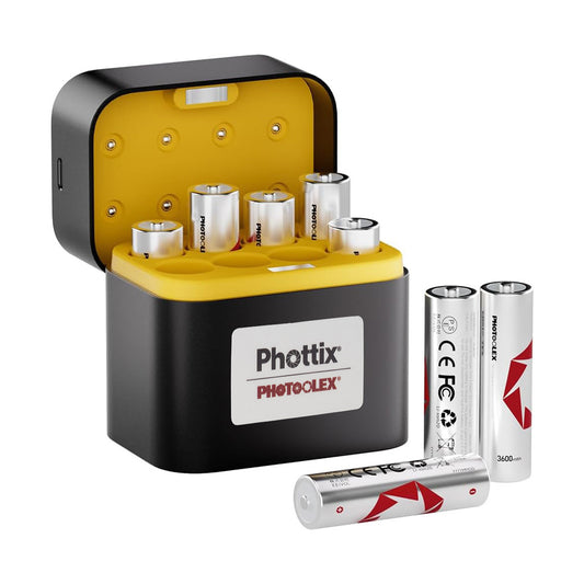 Phottix x Photoolex AA size Rechargeable Battery Charger Set