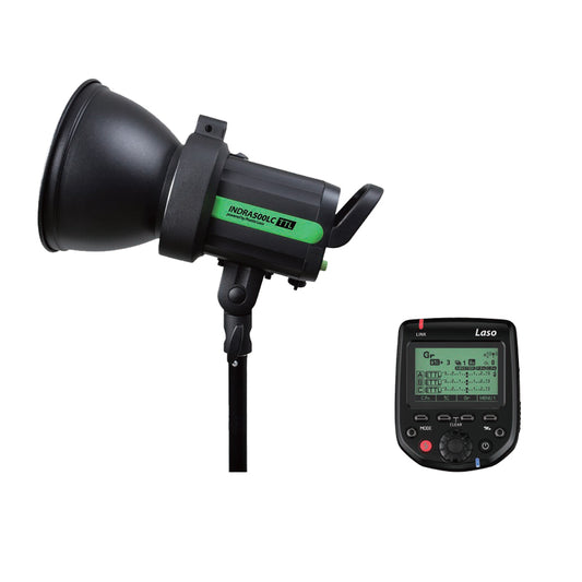 Phottix Indra 500LC TTL Studio light & Laso Flash Transmitter For Canon Combo set