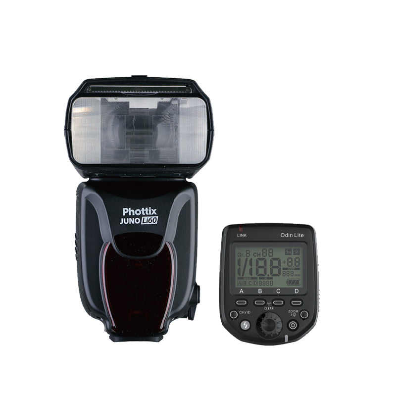 Phottix Juno LI60 Lithium Battery Flash & Odin Lite Transmitter Combo set