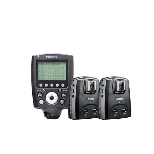 Phottix Odin II  TTL Flash Trigger Transmitter and 2x Receiver For Canon Set