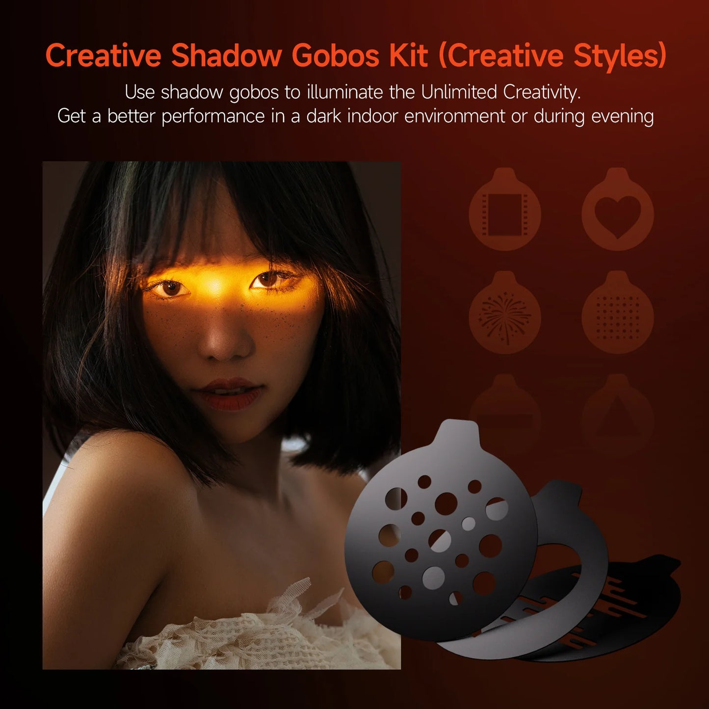 Photoolex ZOOM Light (10W 4 Color - Silicon Gobo)
