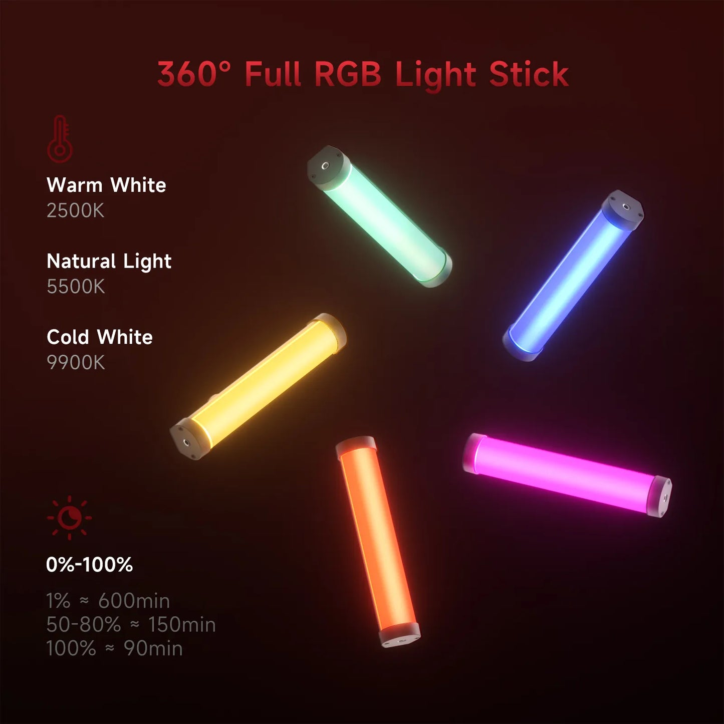 Photoolex B190S RGB LED Tube Light