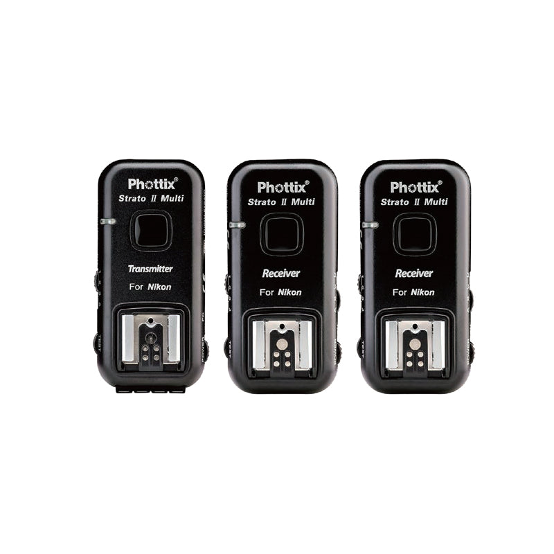 Phottix Strato II Multi 5-in-1 Trigger set and Strato II Receiver for For Nikon