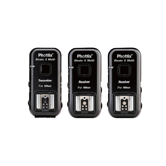 Phottix Strato II Multi 5-in-1 Trigger set and Strato II Receiver for For Nikon