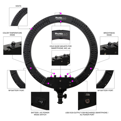 Phottix Nuada Ring60 LED Light