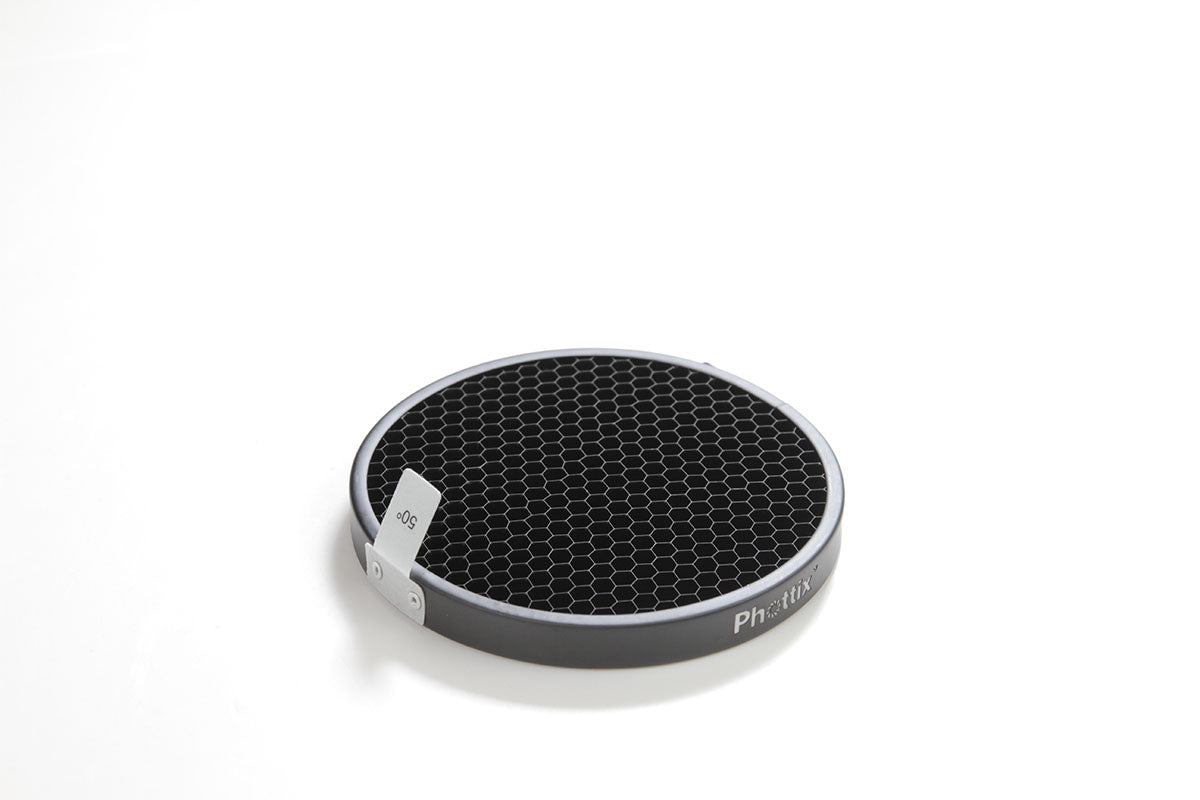 Phottix Indra 5-inch Honeycomb Grid Set (30, 40, 50, 60 degrees)
