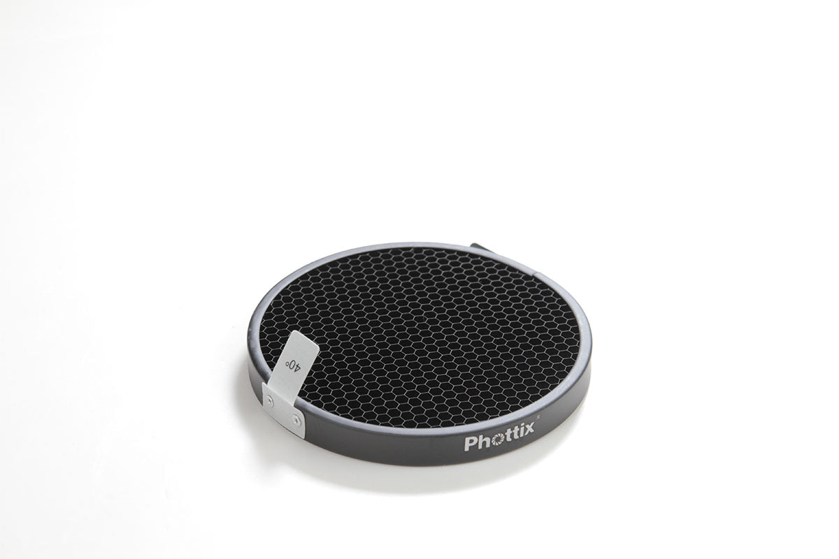 Phottix Indra 5-inch Honeycomb Grid Set (30, 40, 50, 60 degrees)