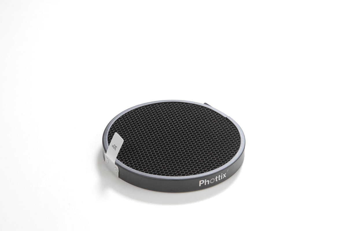 Phottix Indra 5-inch Honeycomb Grid Set (30, 40, 50, 60 degrees)