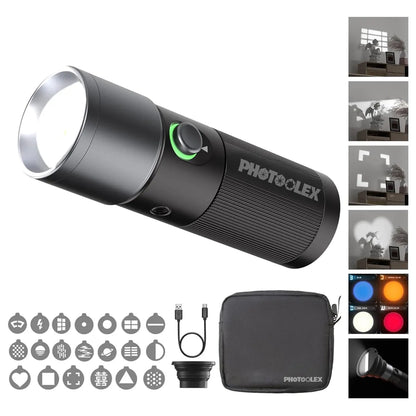 Photoolex ZOOM Light (10W 4 Color - Silicon Gobo)