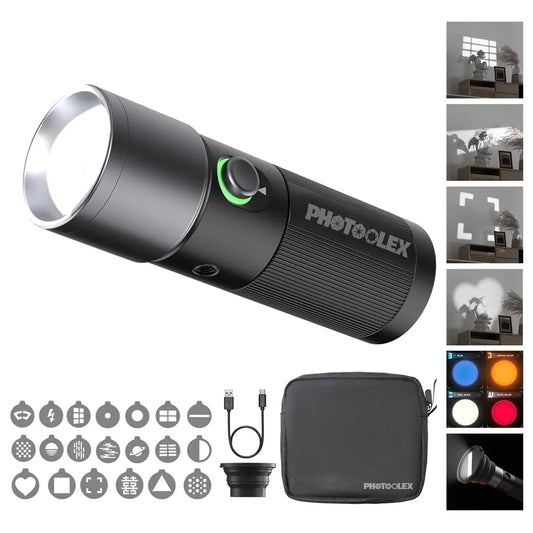 Photoolex ZOOM Light (10W 4 Color - Silicon Gobo)